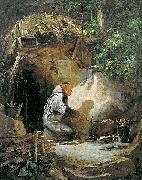 Carl Spitzweg Eremit Huhnchen bratend oil painting reproduction
